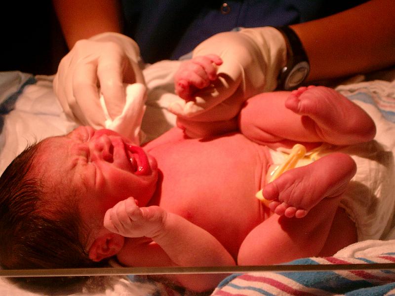 Baby Boy Riat's birth June 21, 2007 Mo Bapt. Hosp 014.jpg